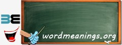 WordMeaning blackboard for v